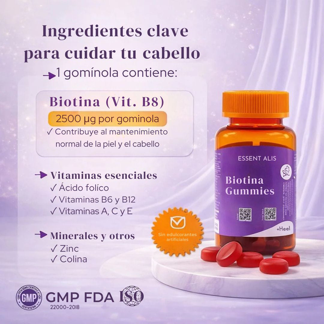 Biotina Gummies - Recupera tu Cabello
