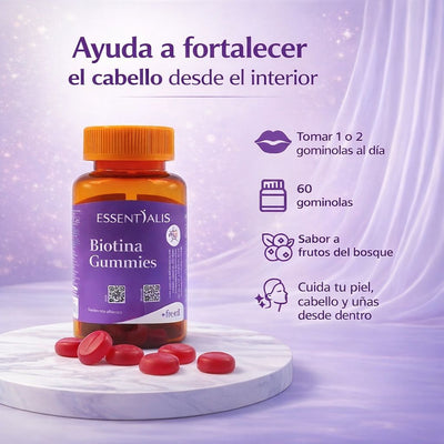 Biotina Gummies - Recupera tu Cabello