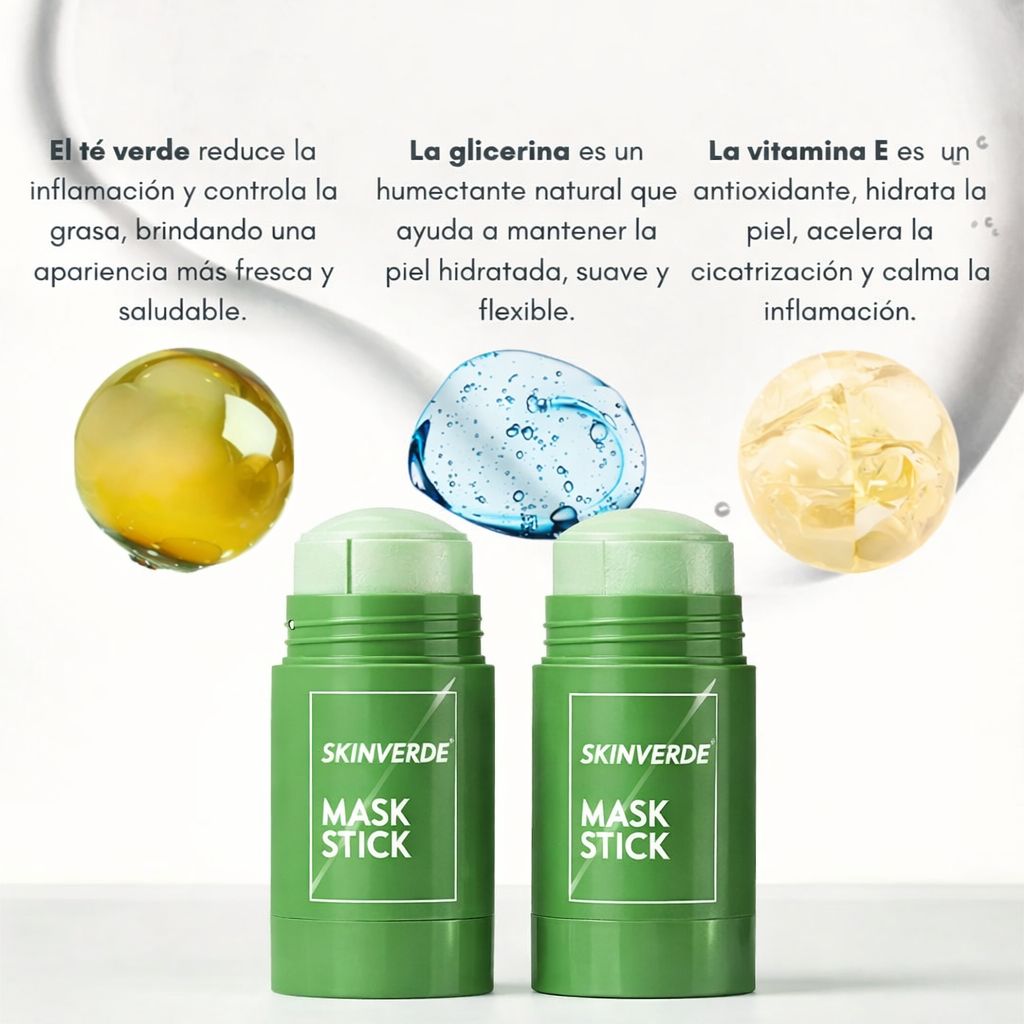 MASCARILLA EXFOLIANTE DE TÉ VERDE - SKINVERDE