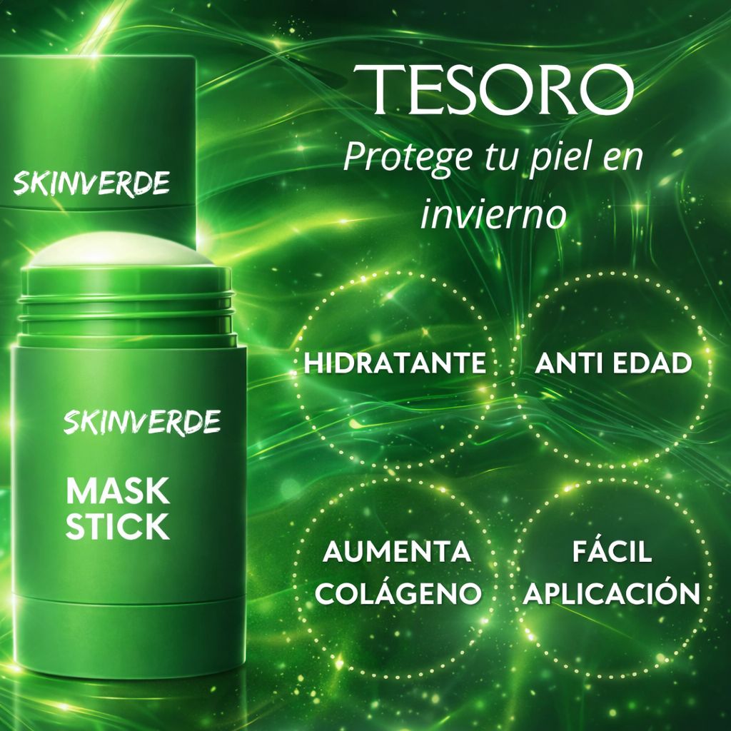 MASCARILLA EXFOLIANTE DE TÉ VERDE - SKINVERDE